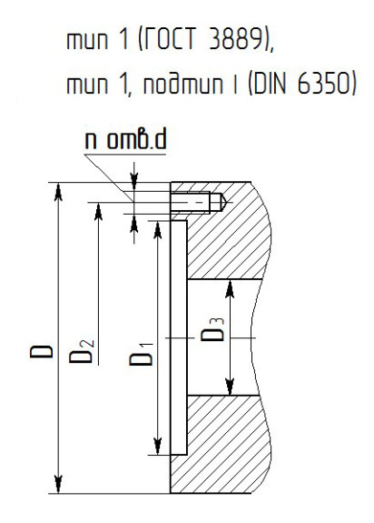 DIN 6350 чертеж DIN 6350 чертеж